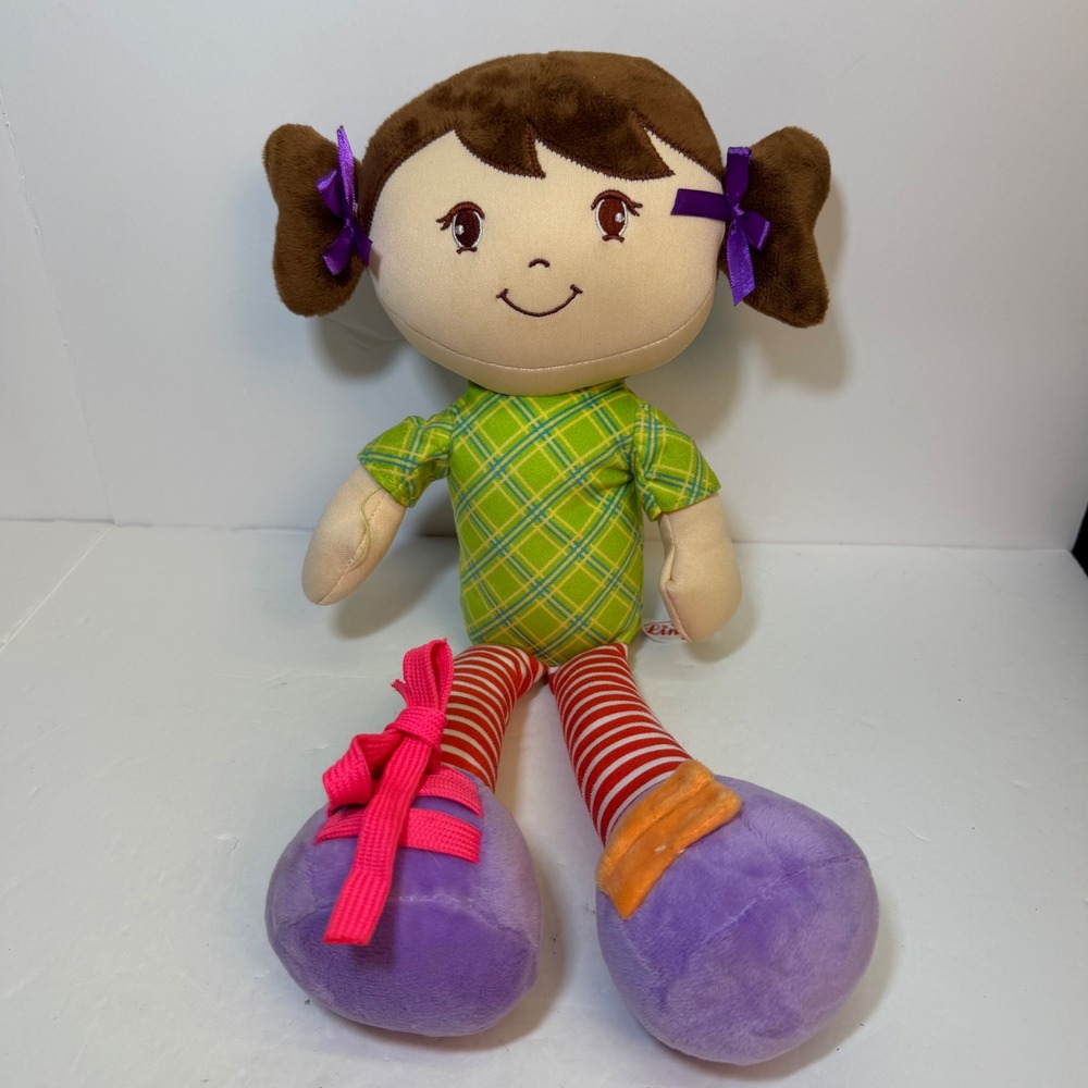 Linzy Toys Plush Rag Doll Learn to Tie Laces Sensory Educational Toy 17 Inch